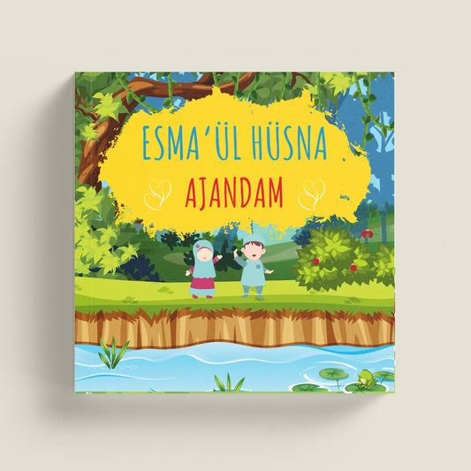 Dahada küçükler için Esmaül Hüsna Ajandam