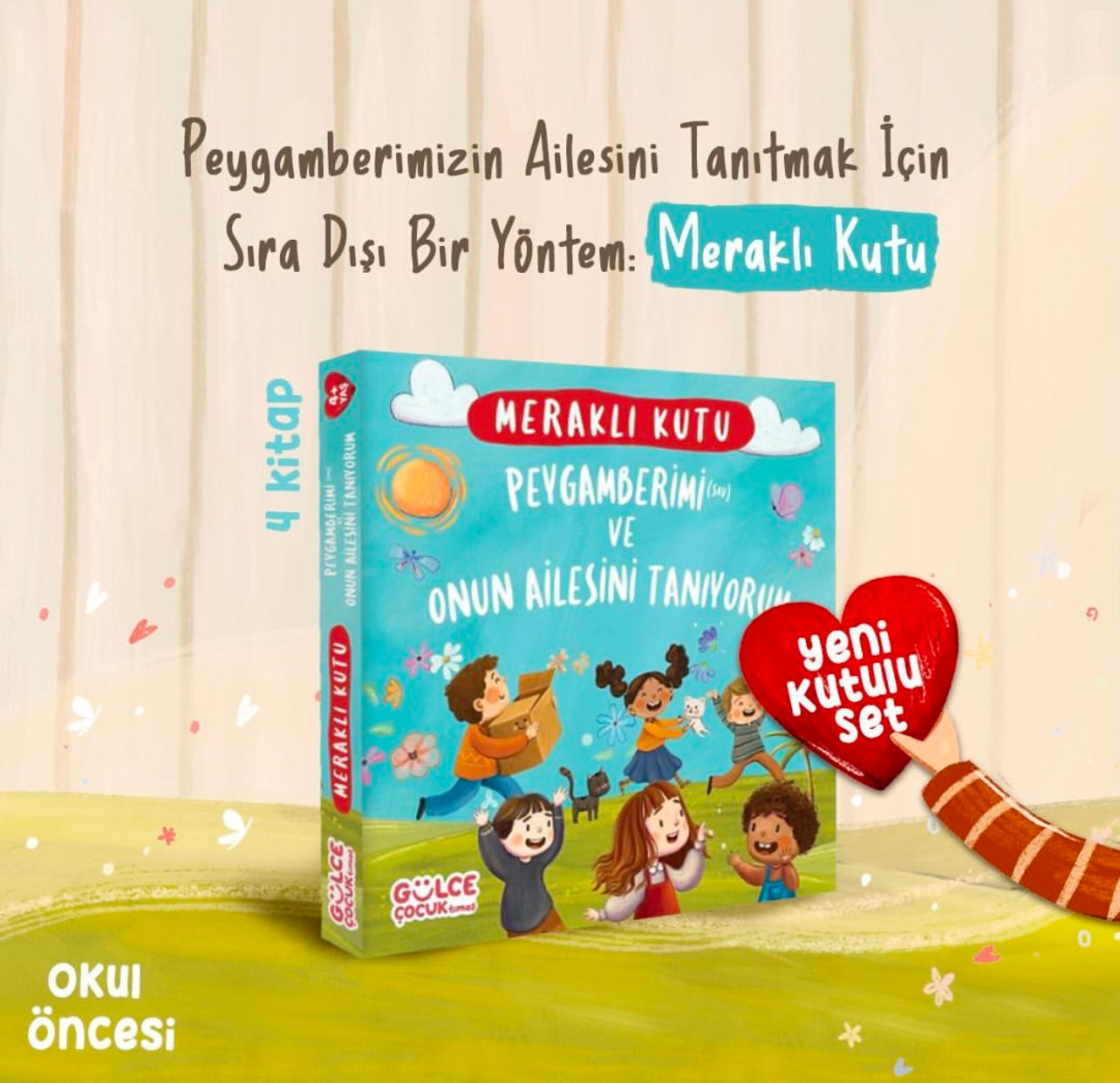 Peygamberimi ve Onun Ailesini Tanıyorum - Meraklı Kutu Seti - 4 Kitap Takım