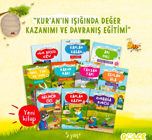 Ayetlerle Dini Değerler Seti - 10 Kitap Takım