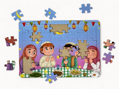 Puzzle sur le thème des 5 piliers de l'Islam