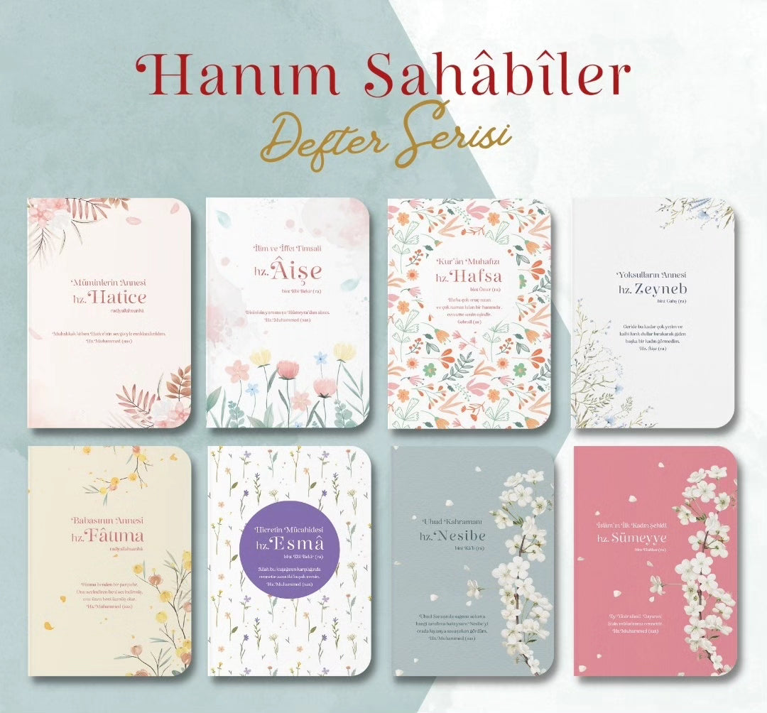 Hanım Sahabeler 8 Defter Seti